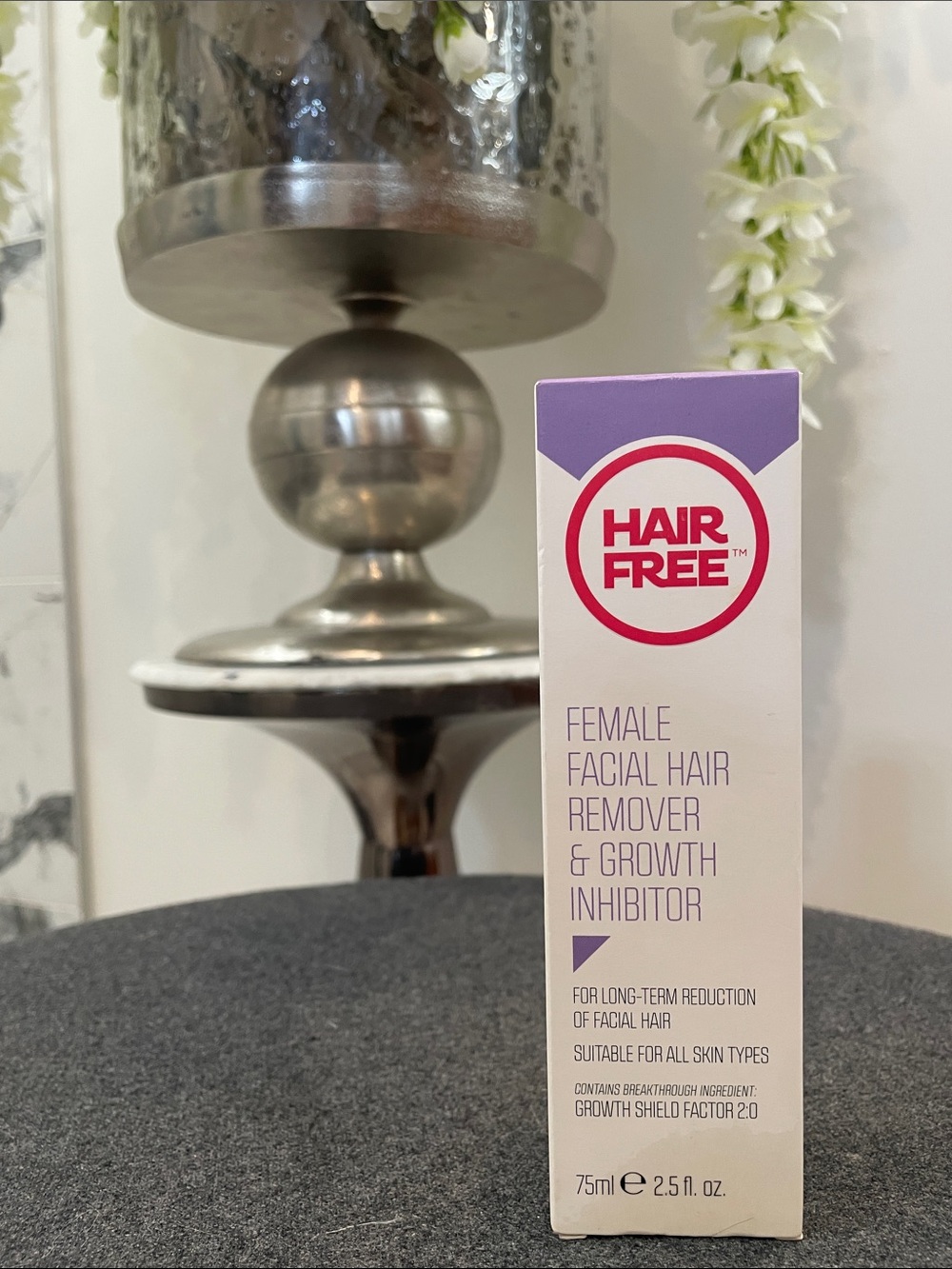 Female Facial Hair Remover & Growth Inhibitor - Purple/White